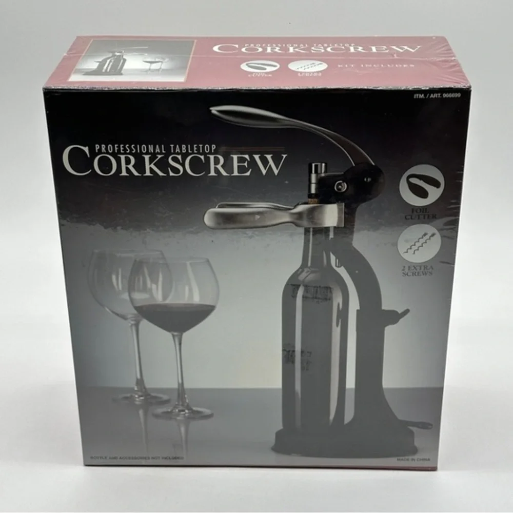 Professional‎ Tabletop Corkscrew Wine Bottle Opener Large Box New & Sealed